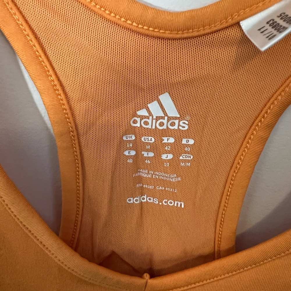 Adidas Vibrant Orange Athletic Tank - Picture 2 of 3